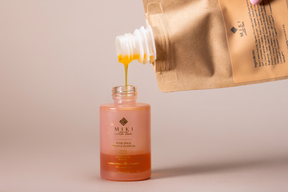 24K Rose Gold Miracle Elixir Oil Refill, Retinol Alternative, 30 ml